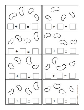 Bean Toss Addition & Subtraction Worksheets - Heidi Songs by HeidiSongs
