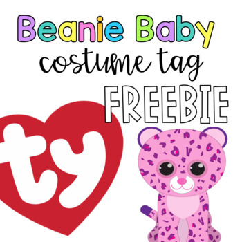 Beanie Baby Costume Tag FREEBIE by Happily Elementary TPT