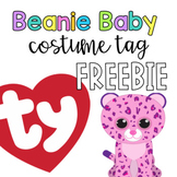 Beanie Baby Costume Tag FREEBIE