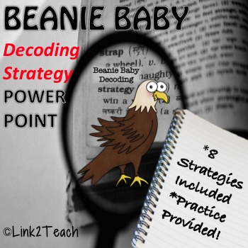 Preview of Beanie Baby Decoding Strategy Powerpoint Lessons UPDATED