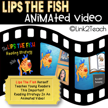 Preview of Beanie Baby Reading Strategies Video Series: Lips The Fish