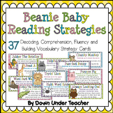 Beanie Baby Reading Strategy Cards - Decoding, Comprehensi