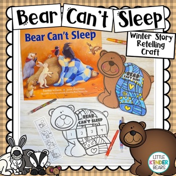 Preview of Bear Can't Sleep | Book Companion | Story Retelling Craft