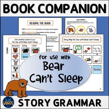 Preview of Winter Book Companion for Use with Bear Can't Sleep Speech and Language Therapy