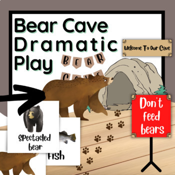 Preview of Bear Cave Dramatic Play Center - Hibernation Bear Den Role Play