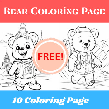 Preview of Bear Coloring Pages