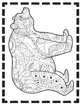 Preview of Bear Coloring Pages