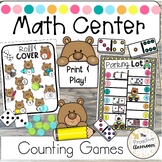 Bear Counting Games | Dominos & Dice | Math Center Prescho