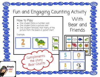 Preview of Bear Counts to 5 - Counting Activity