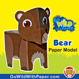 Bear Craft Activity | 3D Paper Model