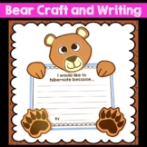 Bear Craft, Bear Craftivity, Bear Craft and Writing
