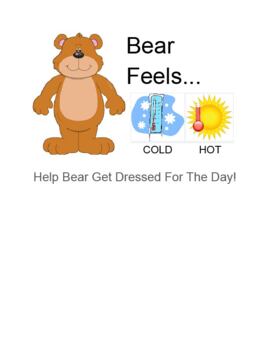 Preview of Bear Feels... Temperature/Clothing Lesson