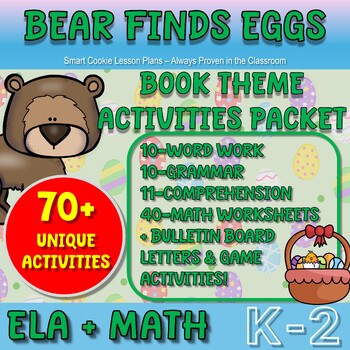 Preview of Bear Finds Eggs - Language Arts & Math Worksheets