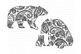 Download Bear Mandala SVG, Mama and Baby Bear Mandala SVG files by ...