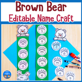 Bear Name Craft Editable Activity