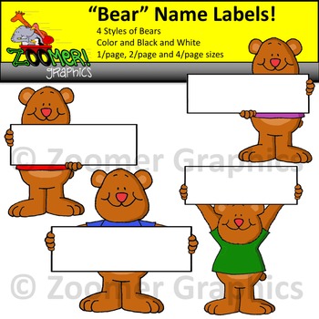 Bear Name Worksheets Teaching Resources Teachers Pay Teachers