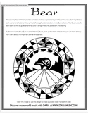 Bear - Native American Symbol - Free Coloring Page