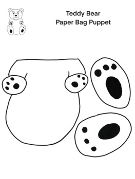 Bear Paper Bag Craft by TC Learning | TPT