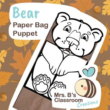Preview of Bear Paper Bag Puppet