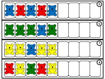 Bear Pattern Strips by Garmon Go-Tos | Teachers Pay Teachers