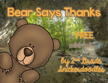 Preview of Bear Says Thanks: A FREE Mini-Unit