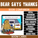 Bear Says Thanks Book Companion | Boom Cards for Speech