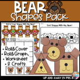 Bear Shapes Activity Pack + Craft (Square, Circle, Triangl