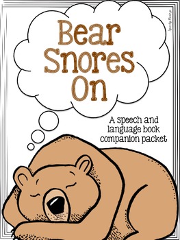 bear snores on book