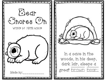 bear snores on board book