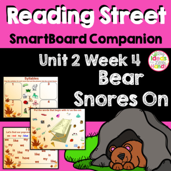 Preview of Bear Snores On SmartBoard Companion Kindergarten