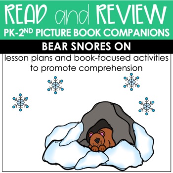 Bear Snores On Speech Therapy Book Companion for PK - 2nd Grade by ...
