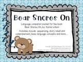 Bear Snores On – Speech and Language Activities (Winter Bo