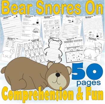 Preview of Bear Snores On Winter Read Aloud Book Study Companion Reading Comprehension