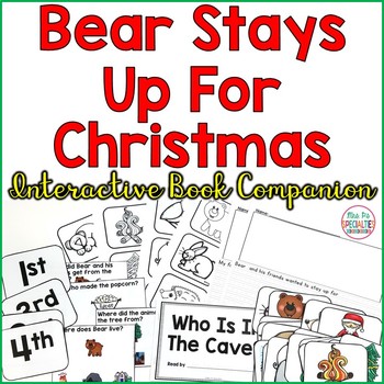 Preview of Bear Stays Up For Christmas Story Companion - Print & Digital Comprehension