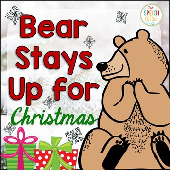 Preview of Bear Stays Up For Christmas: Speech and Language Book Companion