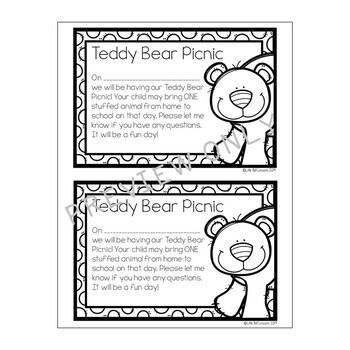 Bear Themed Printables - Teddy Bear Picnic Activities for PreK ...
