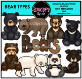 Bear Types Clip Art Bundle {Educlips Clipart}