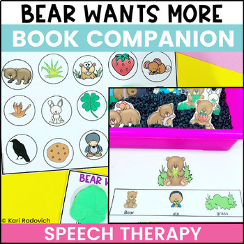 Preview of Bear Wants More Speech Therapy Book Companion