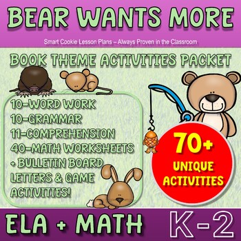 Preview of Bear Wants More - Language Arts & Math Worksheets