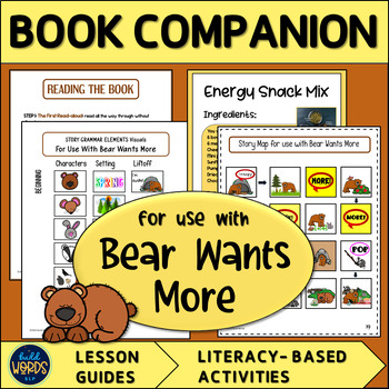 Preview of Spring Book Companion for Use with Bear Wants More Speech and Language Therapy