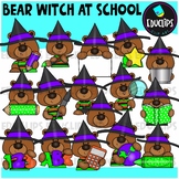 Bear Witch At School Clip Art Set {Educlips Clipart}