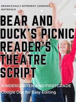 Preview of Bear and Duck's Picnic Readers Theatre Script for K-1st Grade