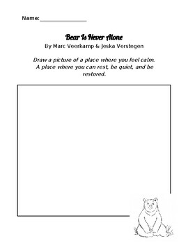 Preview of Bear is Never Alone- Library/Read Aloud Activity