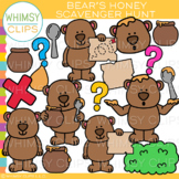 Bear's Honey Scavenger Hunt Clip Art