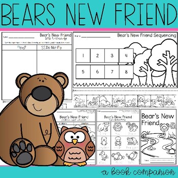 Preview of Bear's New Friend Book Companion | Comprehension | Story Elements | Friendship