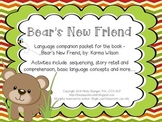 Bear's New Friend - Speech and Language Companion Packet