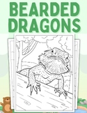 Bearded Dragon Coloring Pages (PDF Printables)