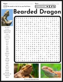 Bearded Dragon Word Search Puzzle - Animal Research - All 