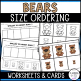 Bears Size Ordering Animals | Order by Size | Cut and Glue