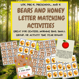 Bears and Honey Alphabet Matching Activity for UTK, Presch